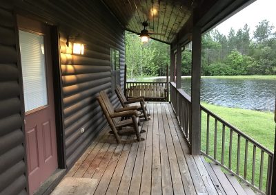 Front porch main cabin