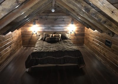Napping shack loft bedroom